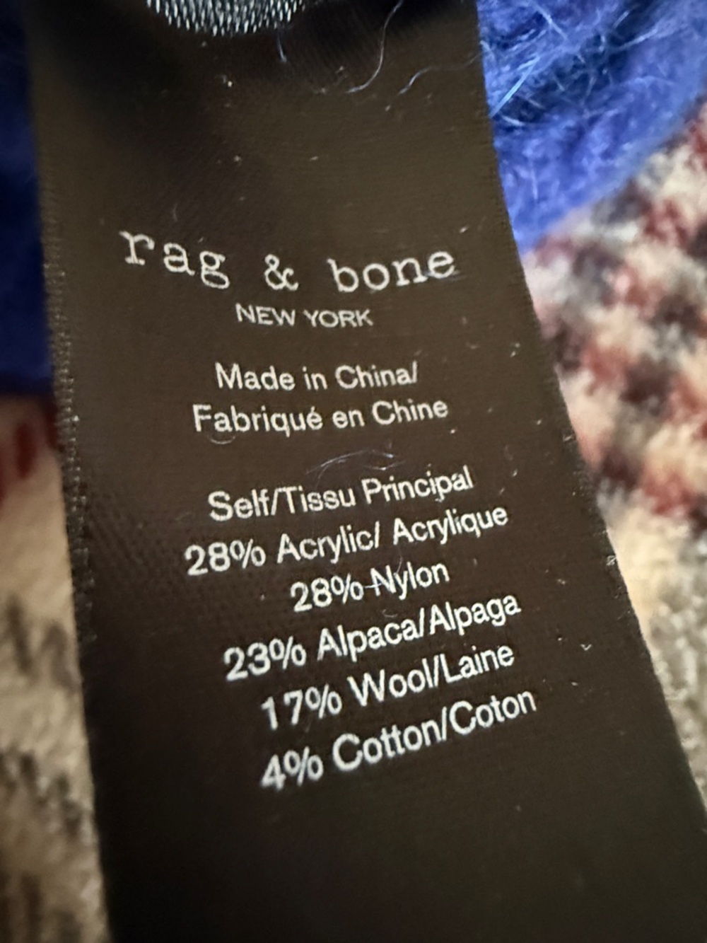 Rag & Bone Fair Isle wool blend sweater. Sz XS - Picture 4 of 4